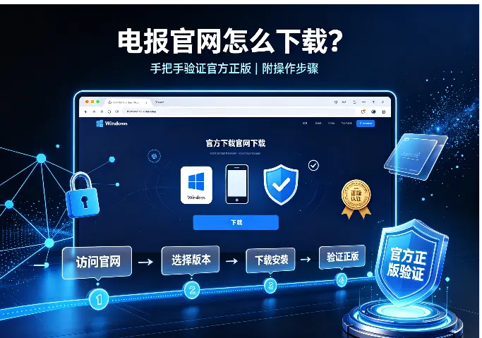 电报官网怎么下载？手把手验证官方正版（附操作步骤）