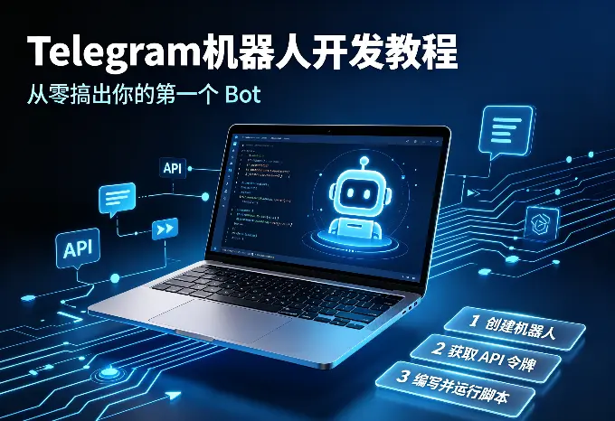 电报机器人开发教程：从零搞出你的第一个Bot（附实测步骤）