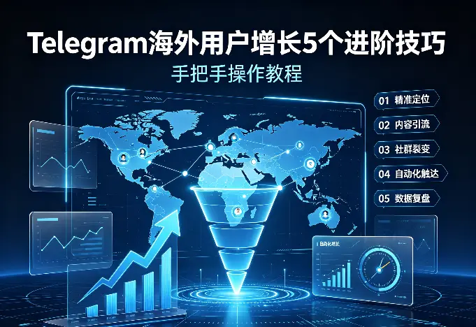 电报海外用户增长5个进阶技巧：手把手操作教程
