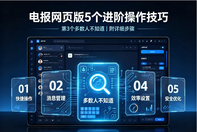 电报网页版5个进阶操作技巧，第3个多数人不知道（附详细步骤）