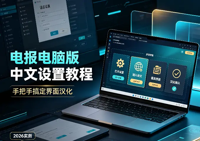 电报电脑版中文设置教程：手把手搞定界面汉化（2026实测）