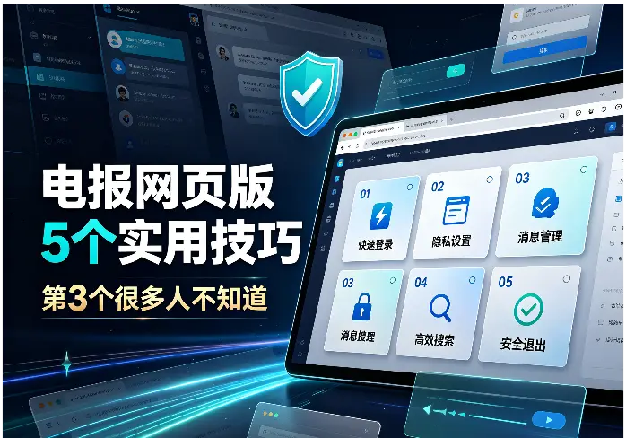 电报网页版5个实用技巧，第3个很多人不知道