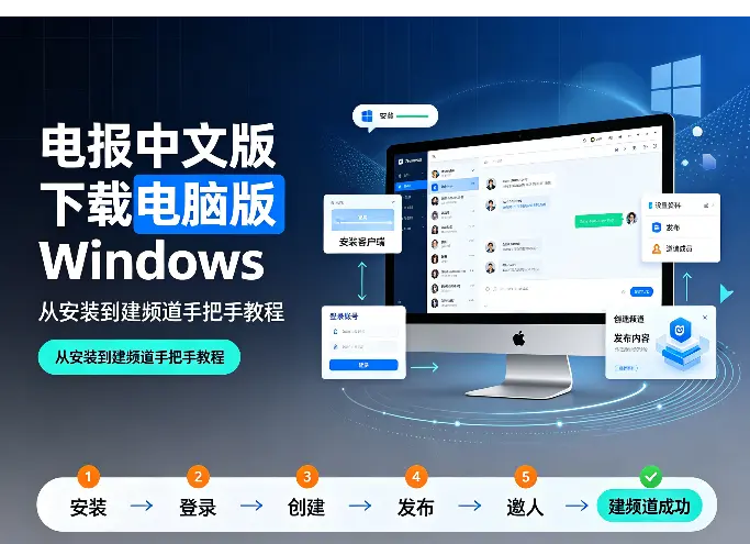 电报中文版下载电脑版Windows：从安装到建频道手把手教程