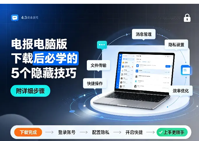 电报电脑版下载后必学的5个隐藏技巧（附详细步骤）