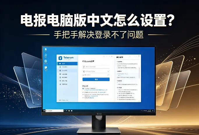 电报电脑版中文怎么设置？手把手解决登录不了问题