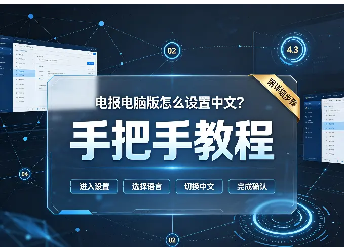 电报电脑版怎么设置中文？手把手教程（附详细步骤）