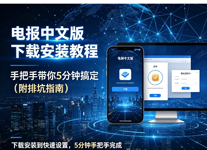 电报中文版下载安装教程：手把手带你5分钟搞定（附排坑指南）