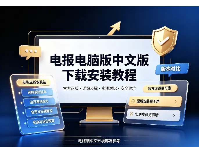 电报电脑版中文版下载安装教程：官方正版+实测对比