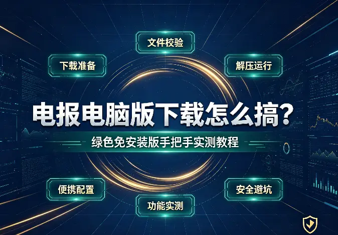 电报电脑版下载怎么搞？绿色免安装版手把手实测教程