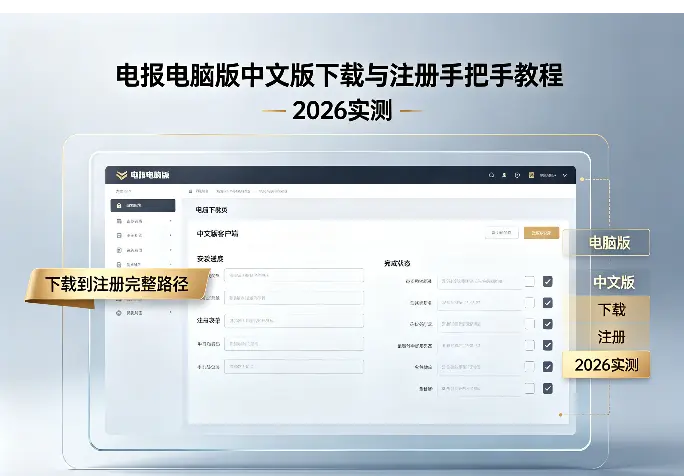 电报电脑版中文版下载与注册手把手教程（2026实测）