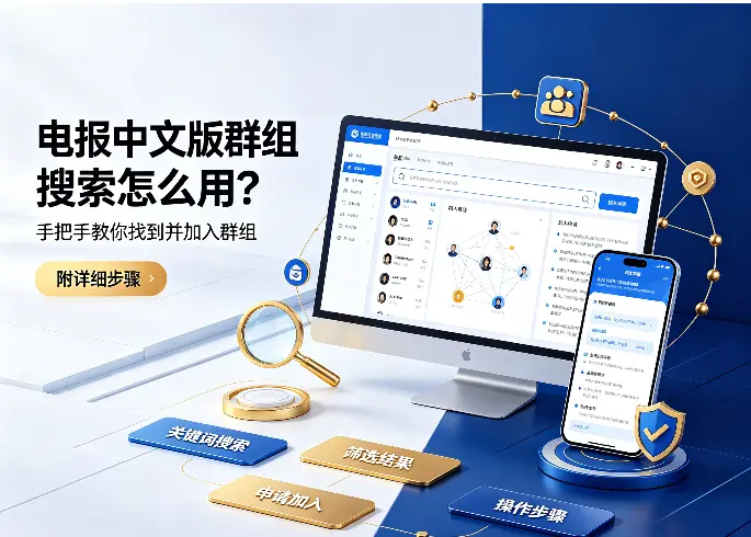 电报中文版群组搜索怎么用？手把手教你找到并加入群组（附详细步骤）