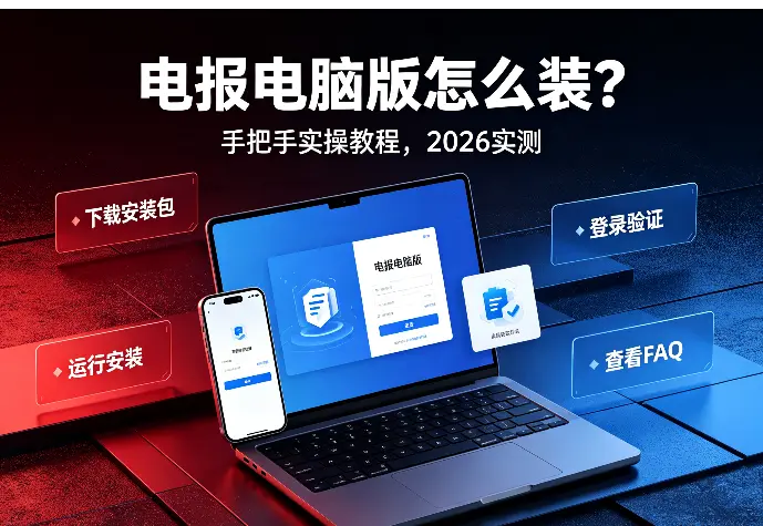 电报电脑版怎么装？手把手实操教程（2026实测）