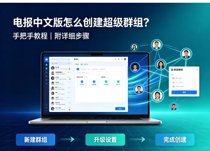 电报中文版怎么创建超级群组？手把手教程（附详细步骤）