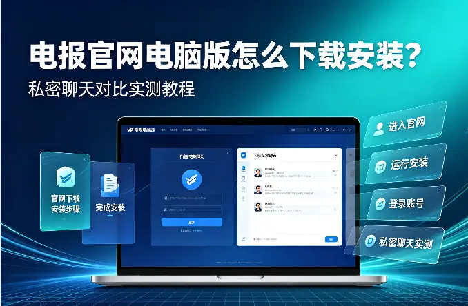 电报官网电脑版怎么下载安装？私密聊天对比实测教程