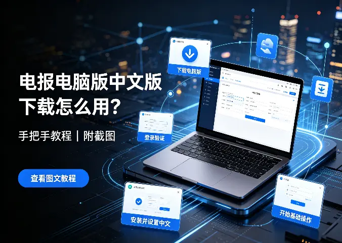 电报电脑版中文版下载怎么用？手把手教程（附截图）