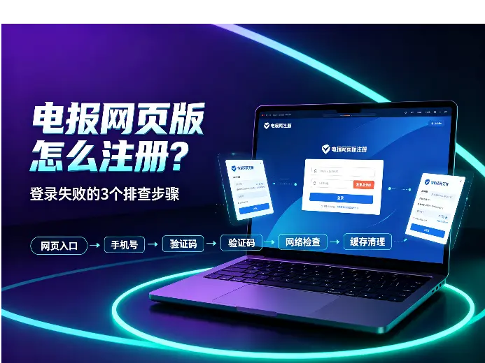 电报网页版怎么注册？登录失败的3个排查步骤