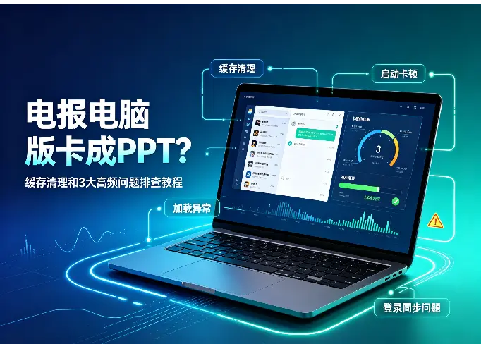 电报电脑版卡成PPT？缓存清理和3大高频问题排查教程