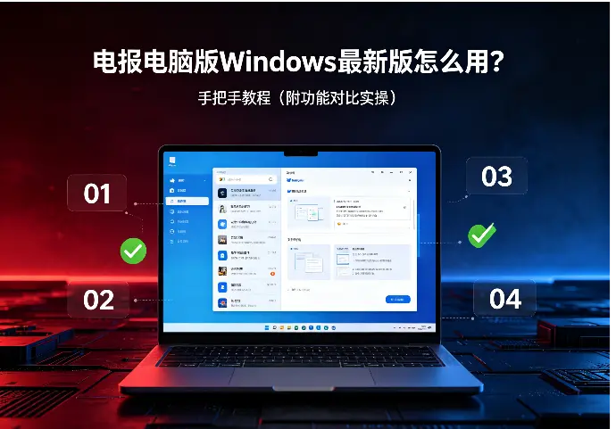 电报电脑版Windows最新版怎么用？手把手教程（附功能对比实操）