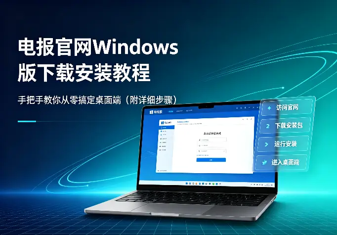 电报官网Windows版下载安装教程：手把手教你从零搞定桌面端（附详细步骤）