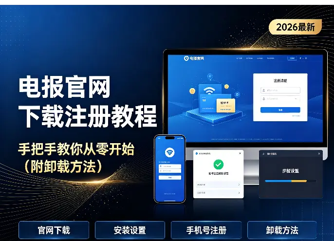 电报官网下载注册教程：手把手教你从零开始（附卸载方法