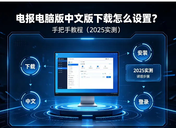 电报电脑版中文版下载怎么设置？手把手教程（2025实测）