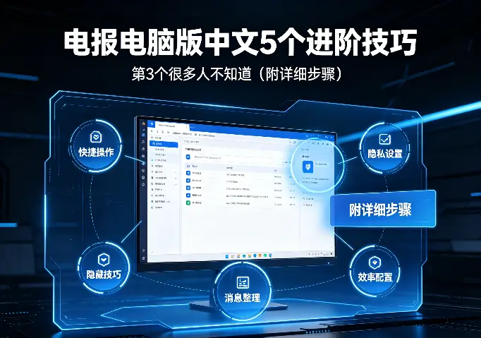 电报电脑版中文5个进阶技巧，第3个很多人不知道（附详细步骤）