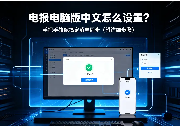 电报电脑版中文怎么设置？手把手教你搞定消息同步（附详细步骤）