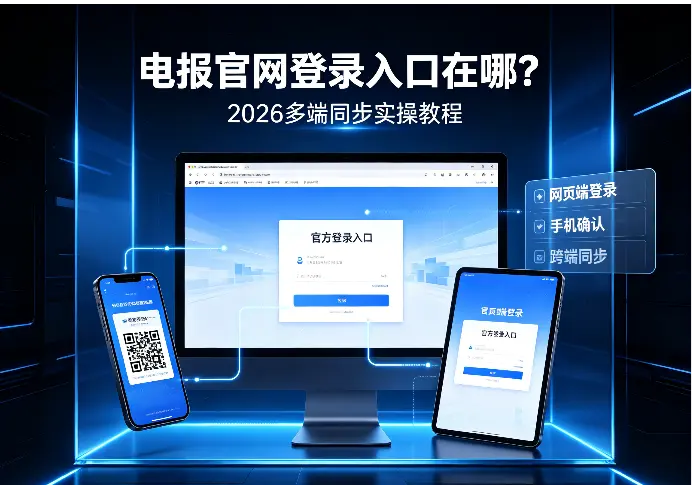 电报官网登录入口在哪？2026多端同步实操教程