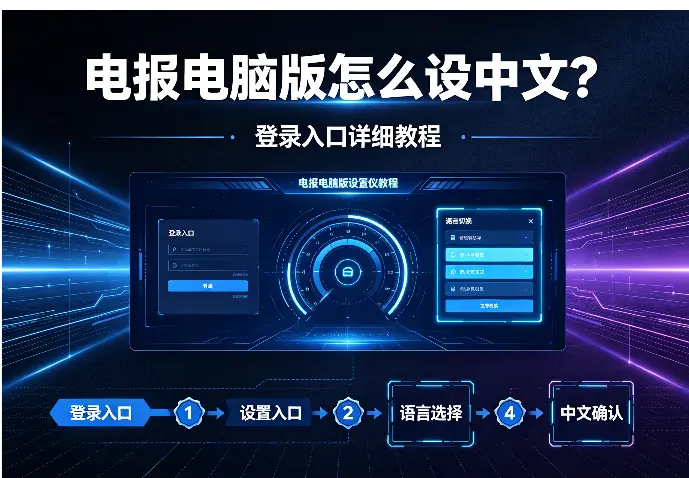电报电脑版怎么设中文？登录入口详细教程（附截图）