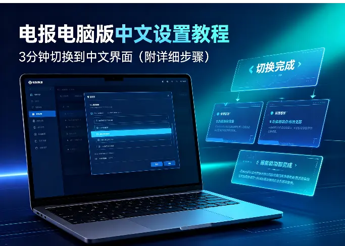 Telegram 电脑端中文设置：语言包、内置列表、系统跟随怎么选