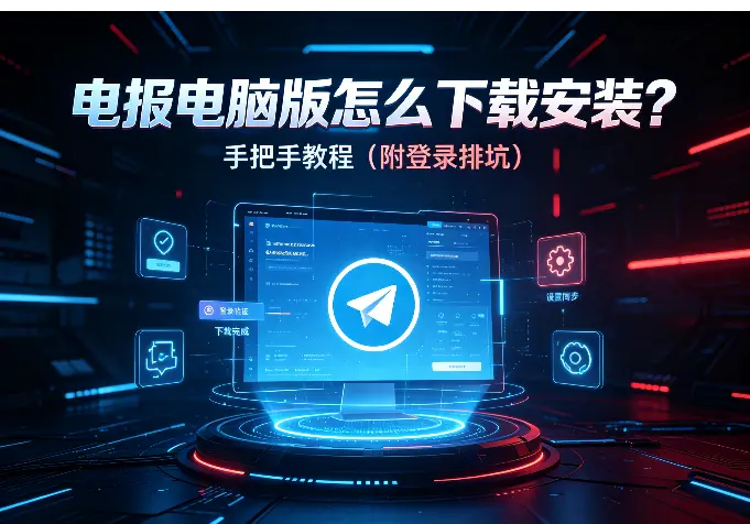 电报电脑版怎么下载安装？手把手教程（附登录排坑）