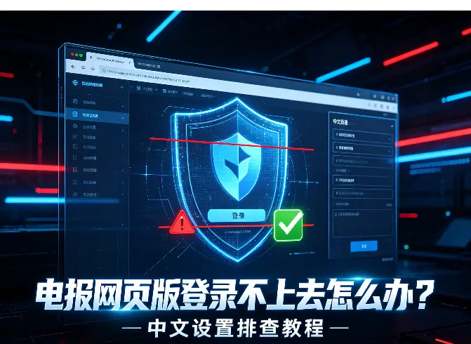 电报网页版登录不上去怎么办？中文设置排查教程