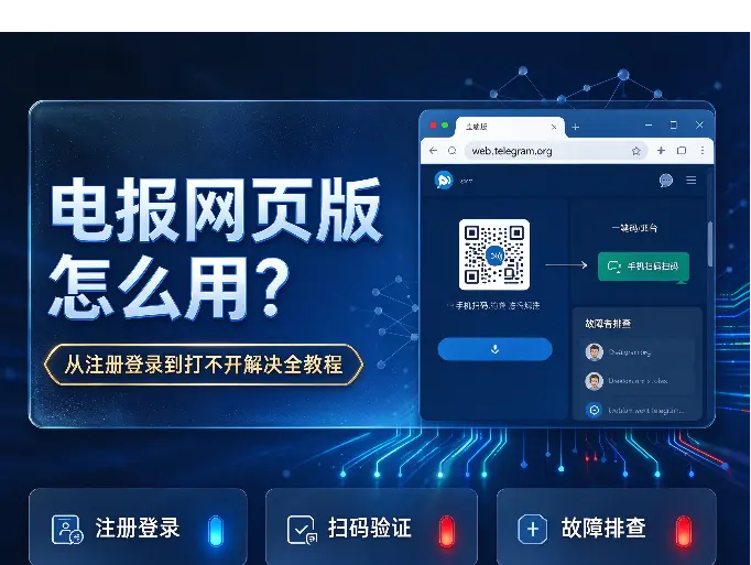 电报网页版怎么用？从注册登录到打不开解决全教程