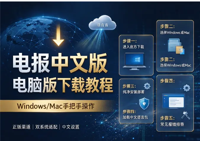 电报中文版电脑版下载教程：Windows/Mac手把手操作