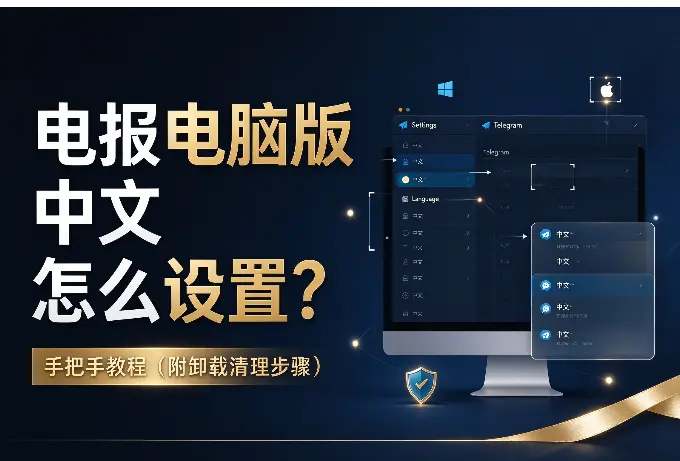 Telegram电脑版中文怎么设置？手把手教程（附卸载清理步骤）