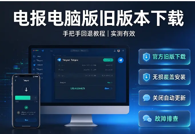 电报电脑版旧版本下载：手把手回退教程（实测有效）