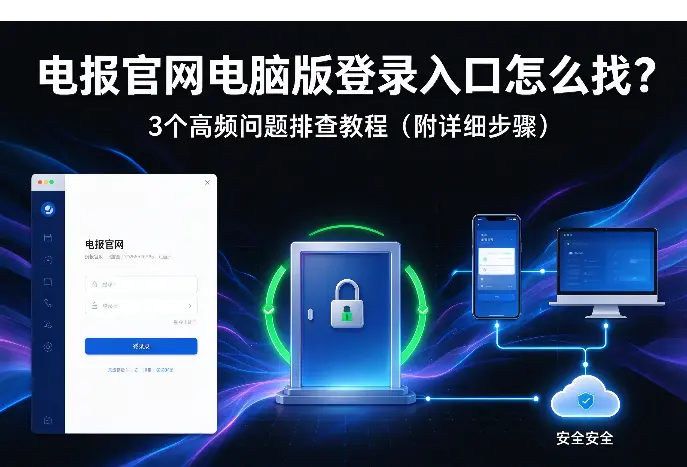 电报官网电脑版登录入口怎么找？3个高频问题排查教程（附详细步骤）