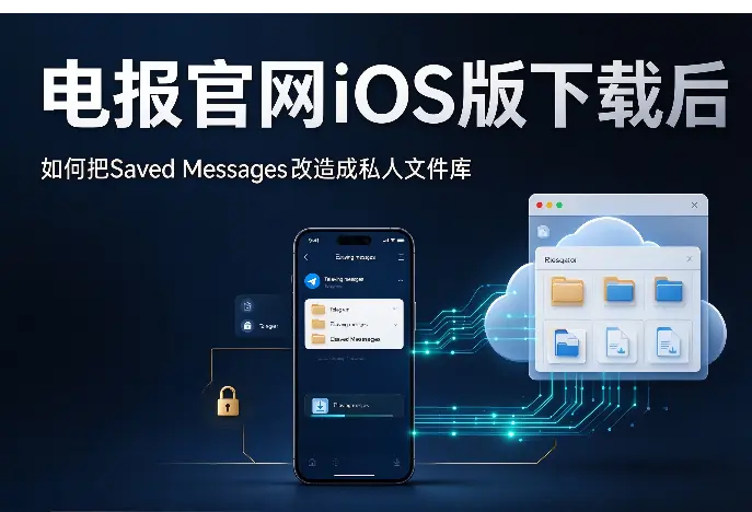 电报官网iOS版下载后如何把Saved Messages改造成私人文件库