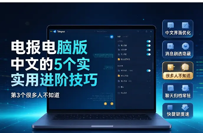 电报电脑版中文的5个实用进阶技巧，第3个很多人不知道