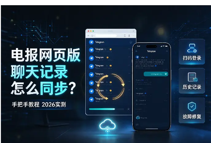 电报网页版聊天记录怎么同步？手把手教程（2026实测）