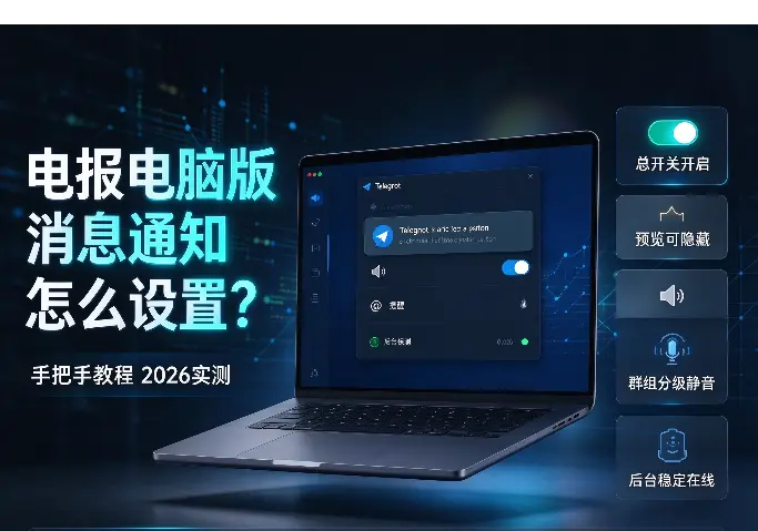 电报电脑版消息通知怎么设置？手把手教程（2026实测）