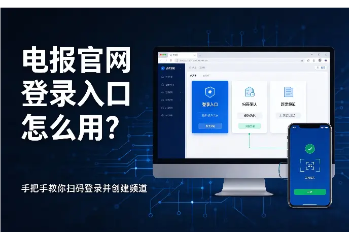 电报官网登录入口怎么用？手把手教你扫码登录并创建频道（附详细步骤）