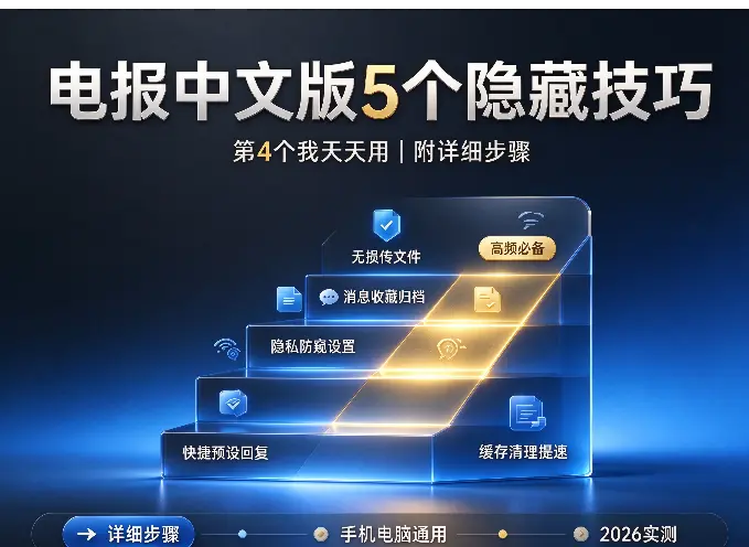 电报中文版5个隐藏技巧，第4个我天天用（附详细步骤）