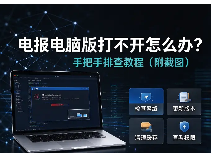 电报电脑版打不开怎么办？手把手排查教程（附截图）