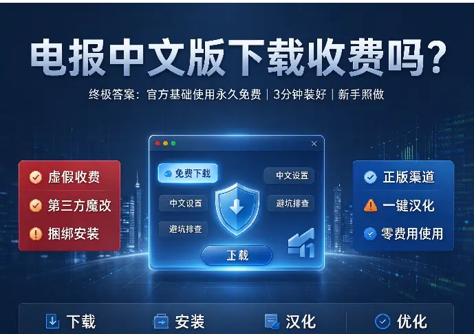 电报中文版下载收费吗？手把手教你3分钟装好