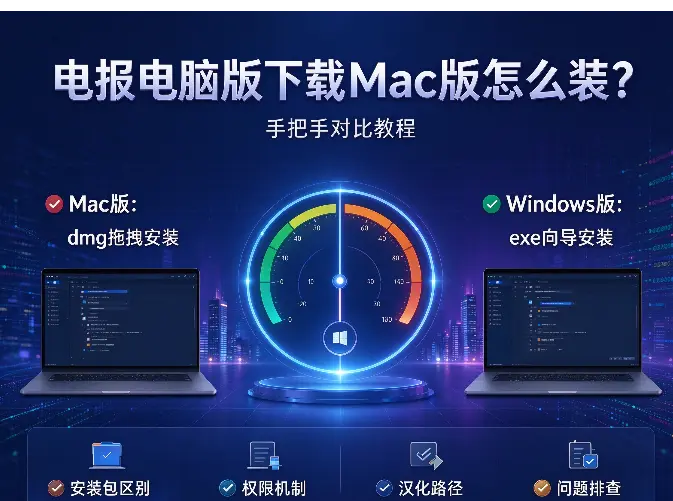 电报电脑版下载Mac版怎么装？手把手对比教程