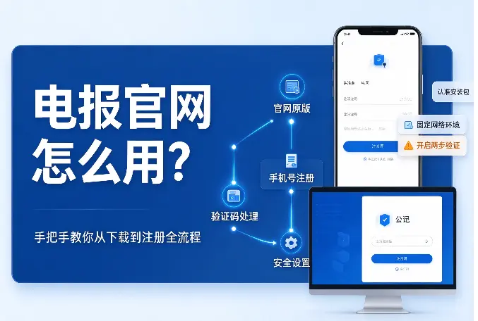 电报官网怎么用？手把手教你从下载到注册全流程