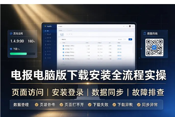电报电脑版下载安装全流程：从打不开页面到登录同步（附下载不了排查）