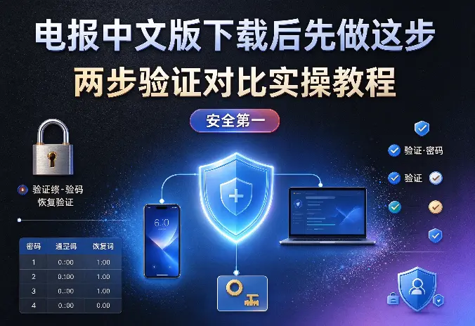 电报中文版下载后先做这步：两步验证对比实操教程