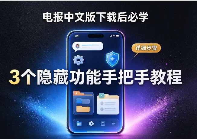 电报中文版下载后必学：3个隐藏功能手把手教程